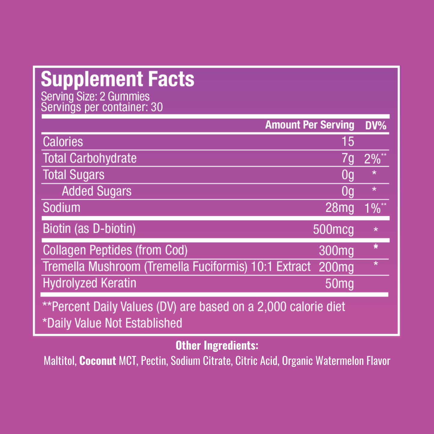 WonderBeauty - Hair, Skin & Nails Gummies