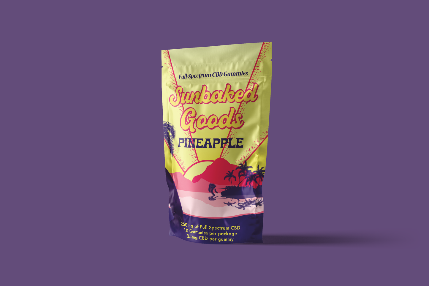 Pineapple 10ct- 25mg Hemp Infused Gummies