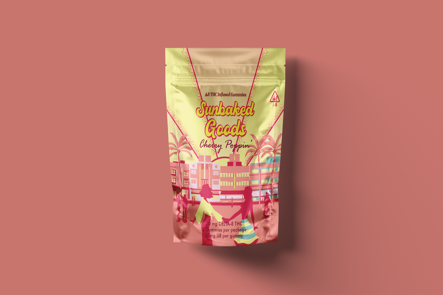 Cherry D8 InfusedGummies - 10ct Bags (V) & (GF)