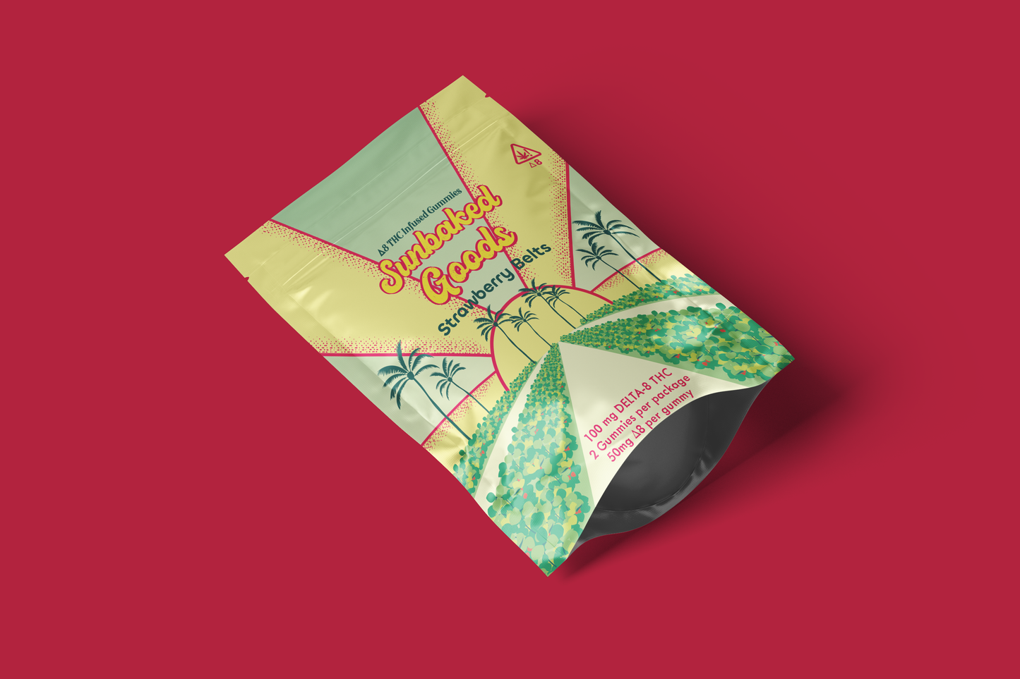 Strawberry Lemonade D8 Infused Gummy - 2ct Bags (V) & (GF)