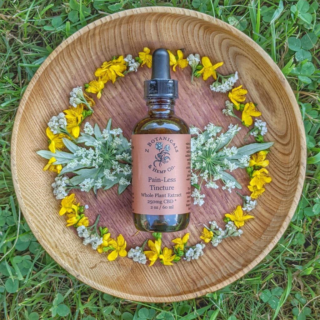 Pain-Less Tincture z Botanicals ( NO CBD Blend)