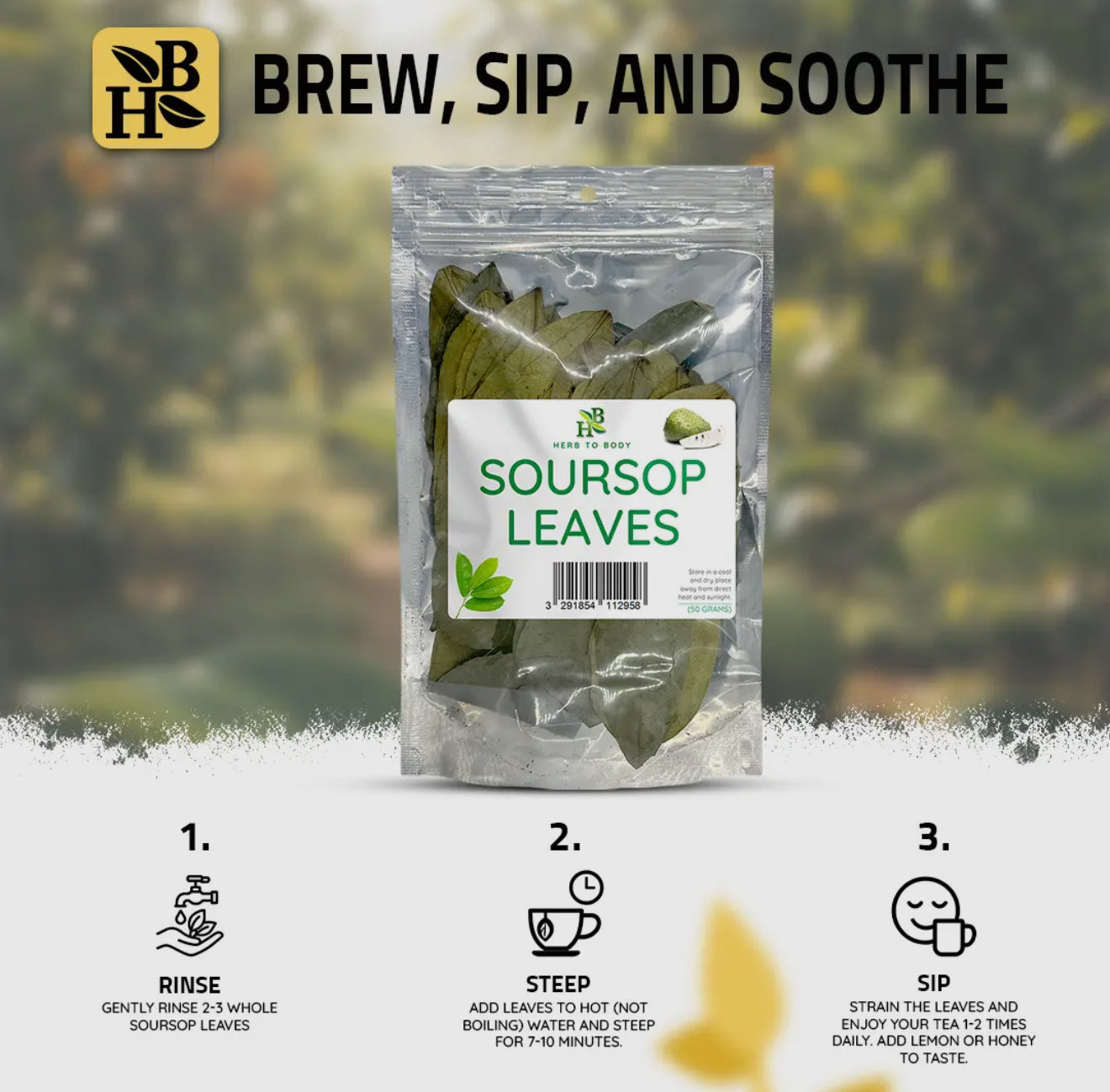 Organic Soursop Leaves 50g - Dried
Leaf | Hoja De Guanabana