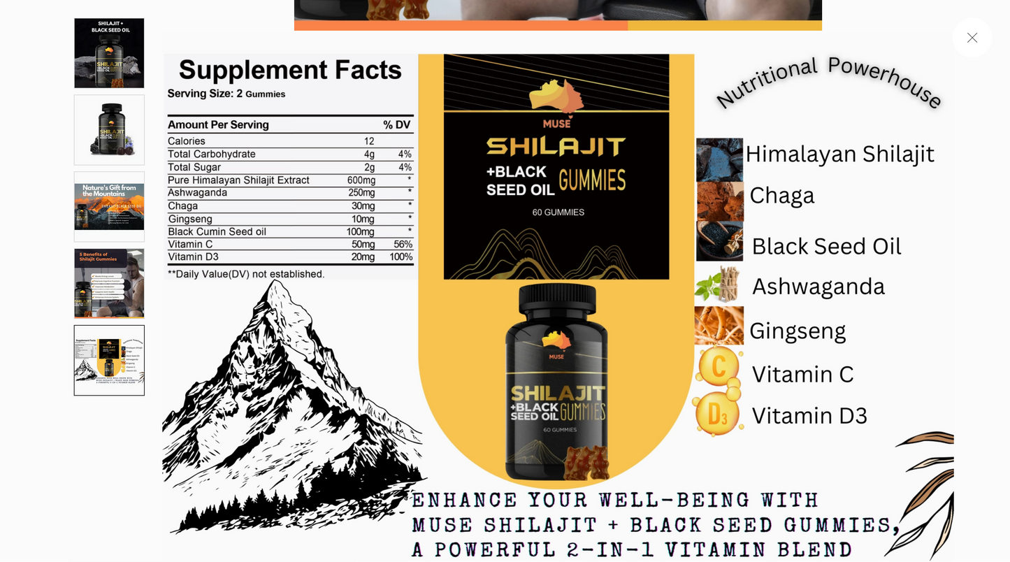 VitaMuse Shilajit Gummies