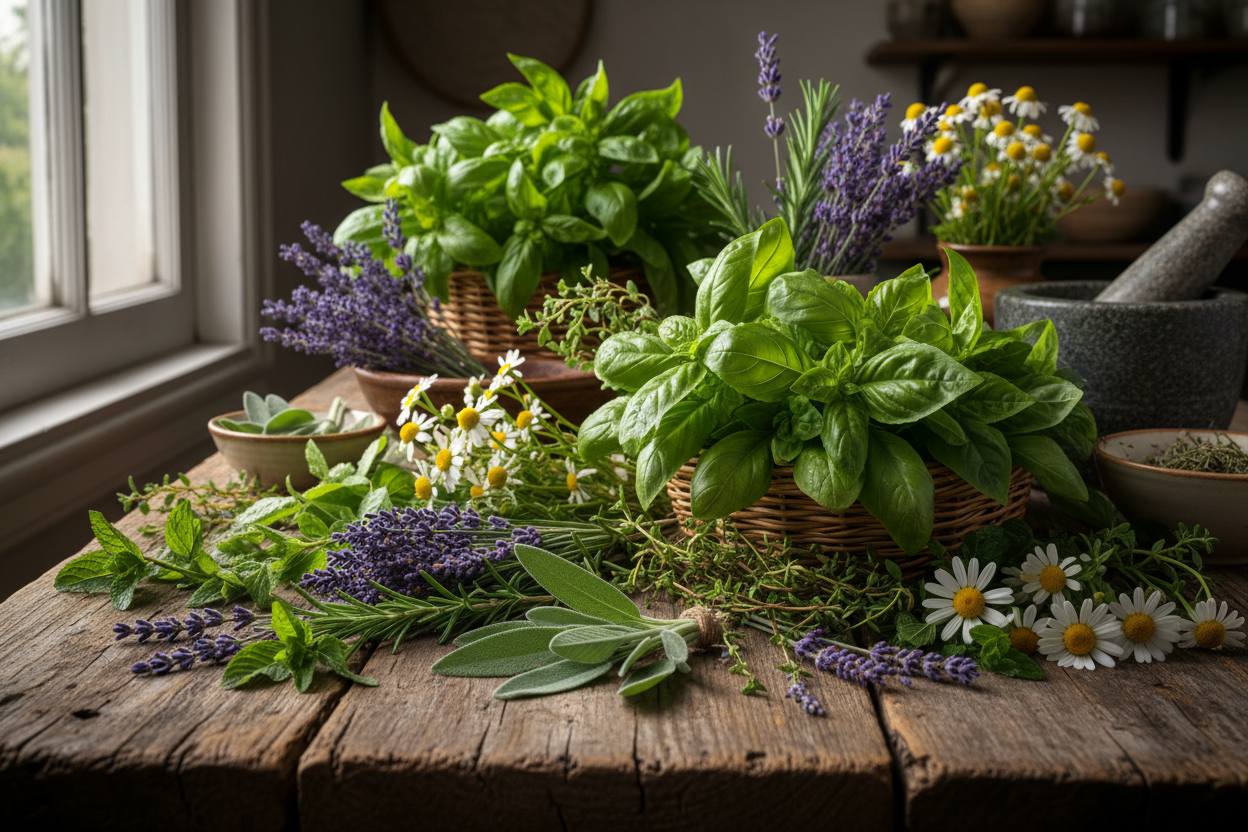 collection of herbs