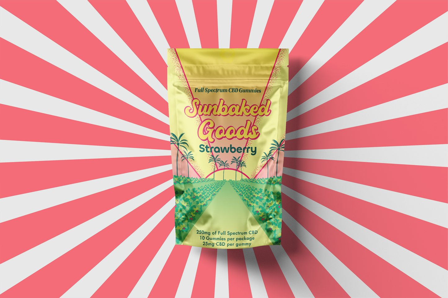 Sunbaked Goods/ CBD Gummies/ Strawberry 10ct