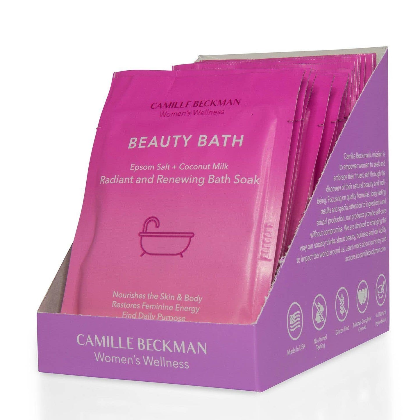 Beauty Bath Radiant and Renewing Bath Soak- Single Use