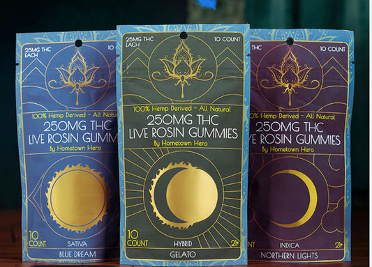 Hometown Hero Delta-9 Live Rosin Gummies